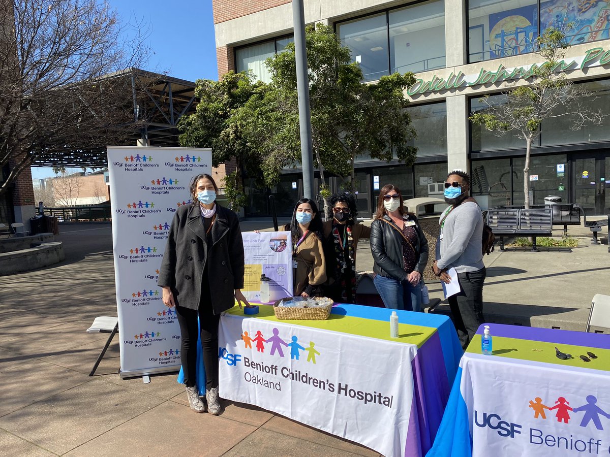 abbyesque's tweet photo. Great morning in Oakland connecting job seekers with open roles @UCSFBenioffOAK and @AlamedaHealth! If you’re looking for work in a healthcare setting, swing by @LaneyCollege anytime until 2pm. https://t.co/ASdKExdmHs