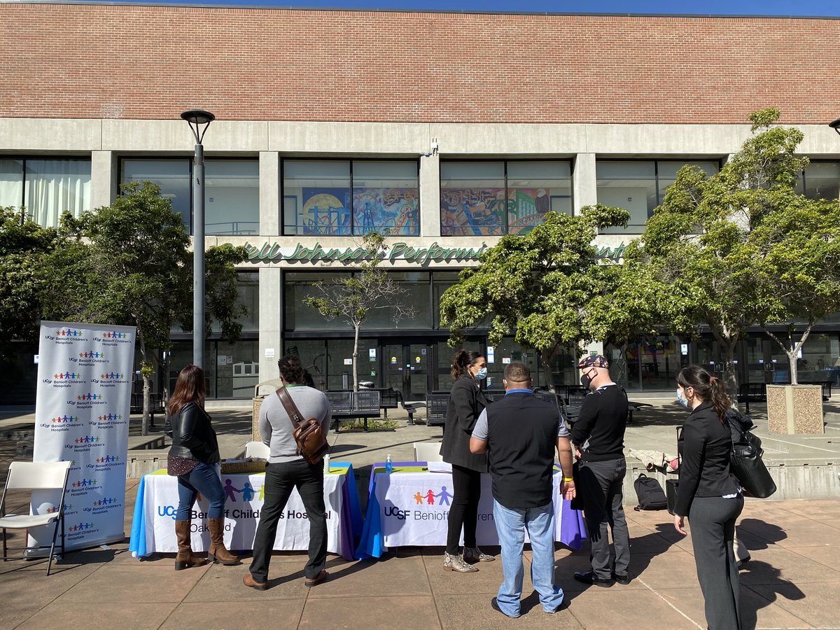 abbyesque's tweet photo. Great morning in Oakland connecting job seekers with open roles @UCSFBenioffOAK and @AlamedaHealth! If you’re looking for work in a healthcare setting, swing by @LaneyCollege anytime until 2pm. https://t.co/ASdKExdmHs