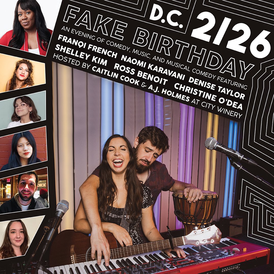 Tomorrow! Music, comedy, &amp; musical comedy at <a href="/CityWineryDC/">City Winery DC</a> with <a href="/FranqiFrench/">Franqi French</a>, <a href="/naomikaravani/">naomi karavani</a>, <a href="/denidenitaytay/">Denise</a>, <a href="/shelleykim__/">Machine Gun Shelley</a>, <a href="/rossbenoit352/">Bentwaht</a>, @christineodea, and <a href="/ajholmesmusic/">AJ Holmes 🦦</a>! Come out: tinyurl.com/fb22622 ✨