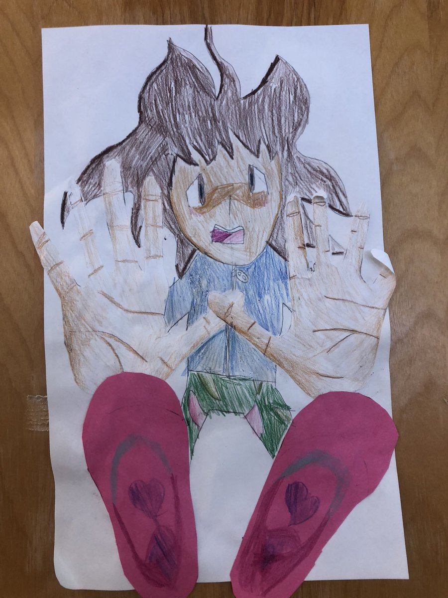 MsGuglielmin's tweet photo. We learned about lines and shapes. We are making free falling characters in art https://t.co/iQMFFeLtPZ