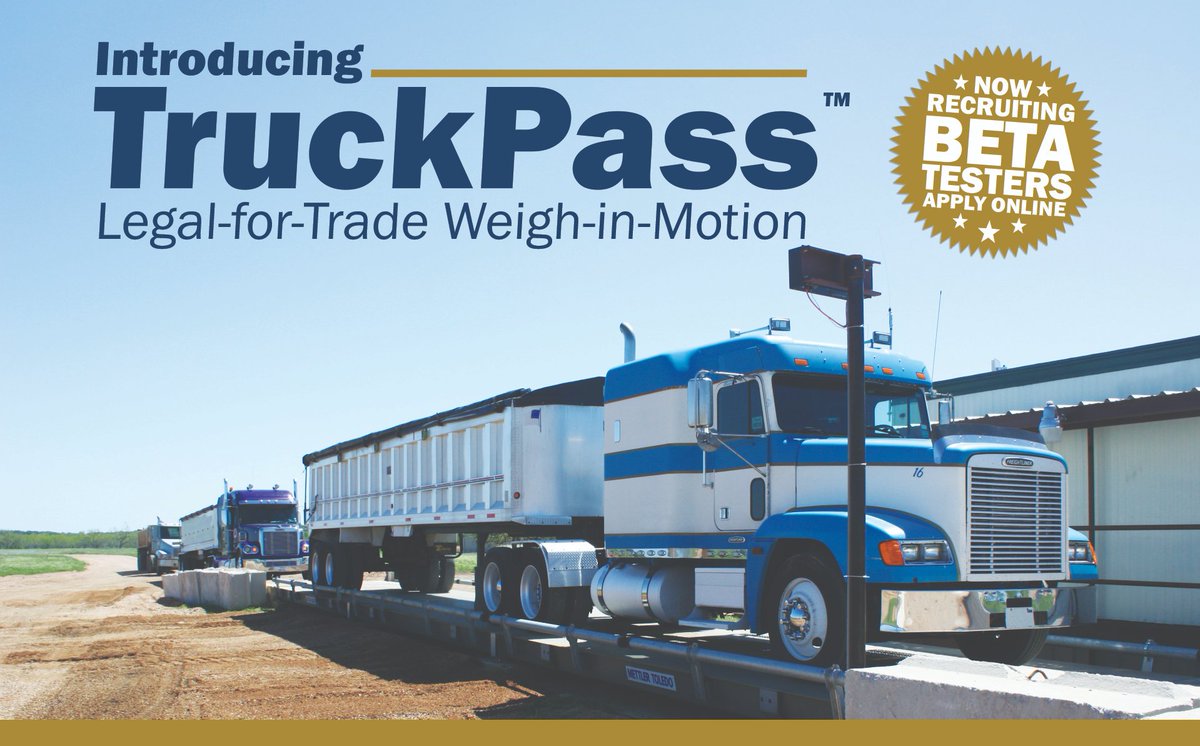 PremierScales's tweet photo. Get a sneak peek at Mettler Toledo's all-new legal-for-trade weigh-in-motion truck scale solution, TruckPass. It may be a mouthful to describe, but this technology will revolutionize vehicle weighing. TruckPass can increase productivity up to 3x. https://t.co/9SC1BWiJ3B https://t.co/qJ1ajhhZ7P
