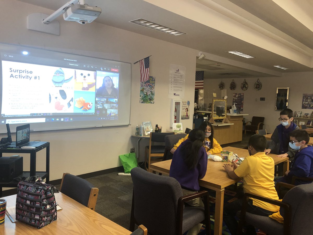 NRodriguez_LMS's tweet photo. #Team_SISD #BluebonnetBash is underway! Thank you @DRico_CTES @Sparks_Interest for all the work! #LibraryBrags https://t.co/MacyG4wziY