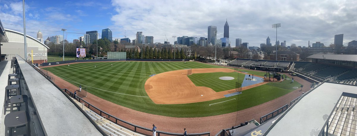 Supporting <a href="/GTBaseball/">Georgia Tech Baseball</a> today in Atlanta!  Special thanks to Coach Hall and his staff for their hospitality!