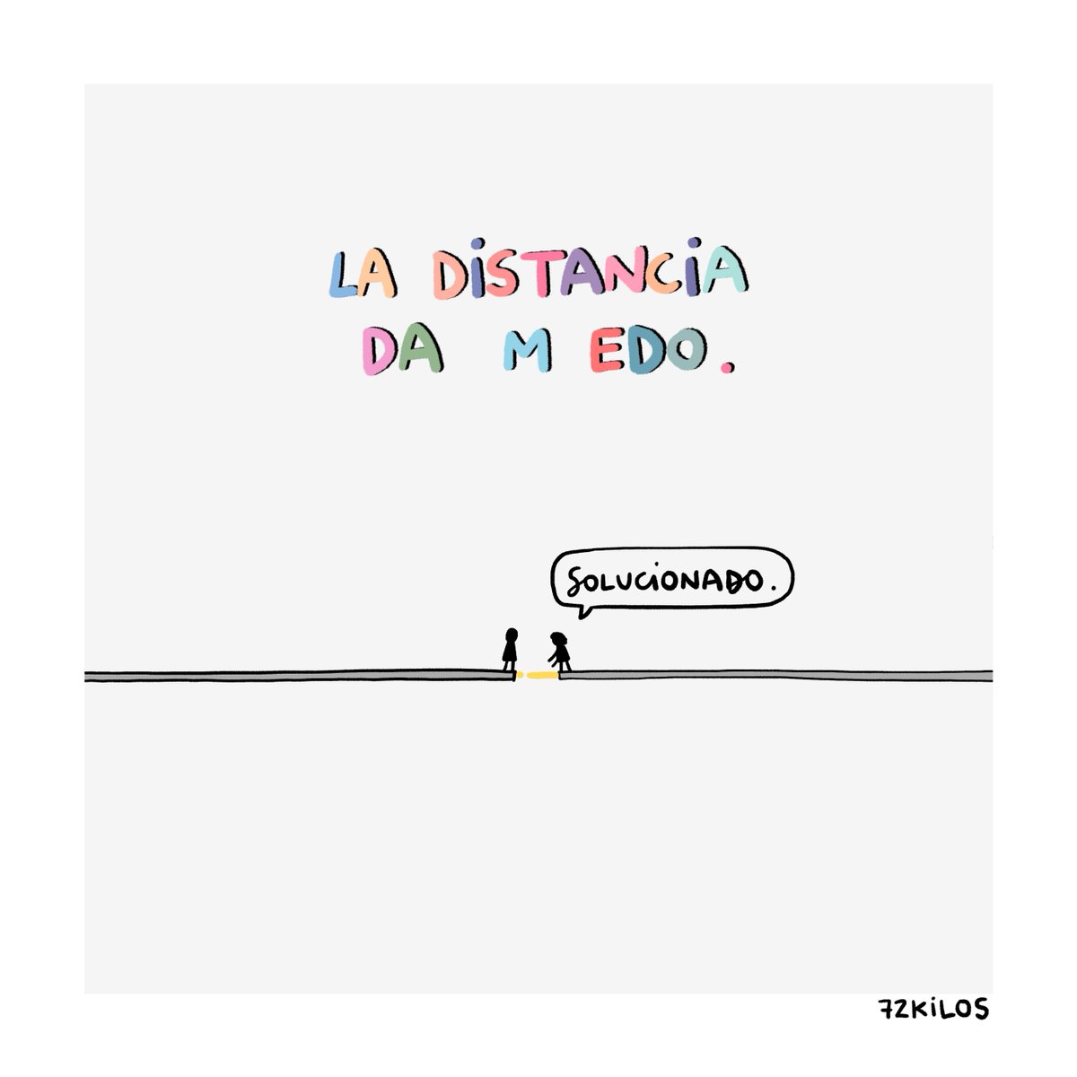 72kilos's tweet photo. La distancia. https://t.co/VS0TOIPV2U