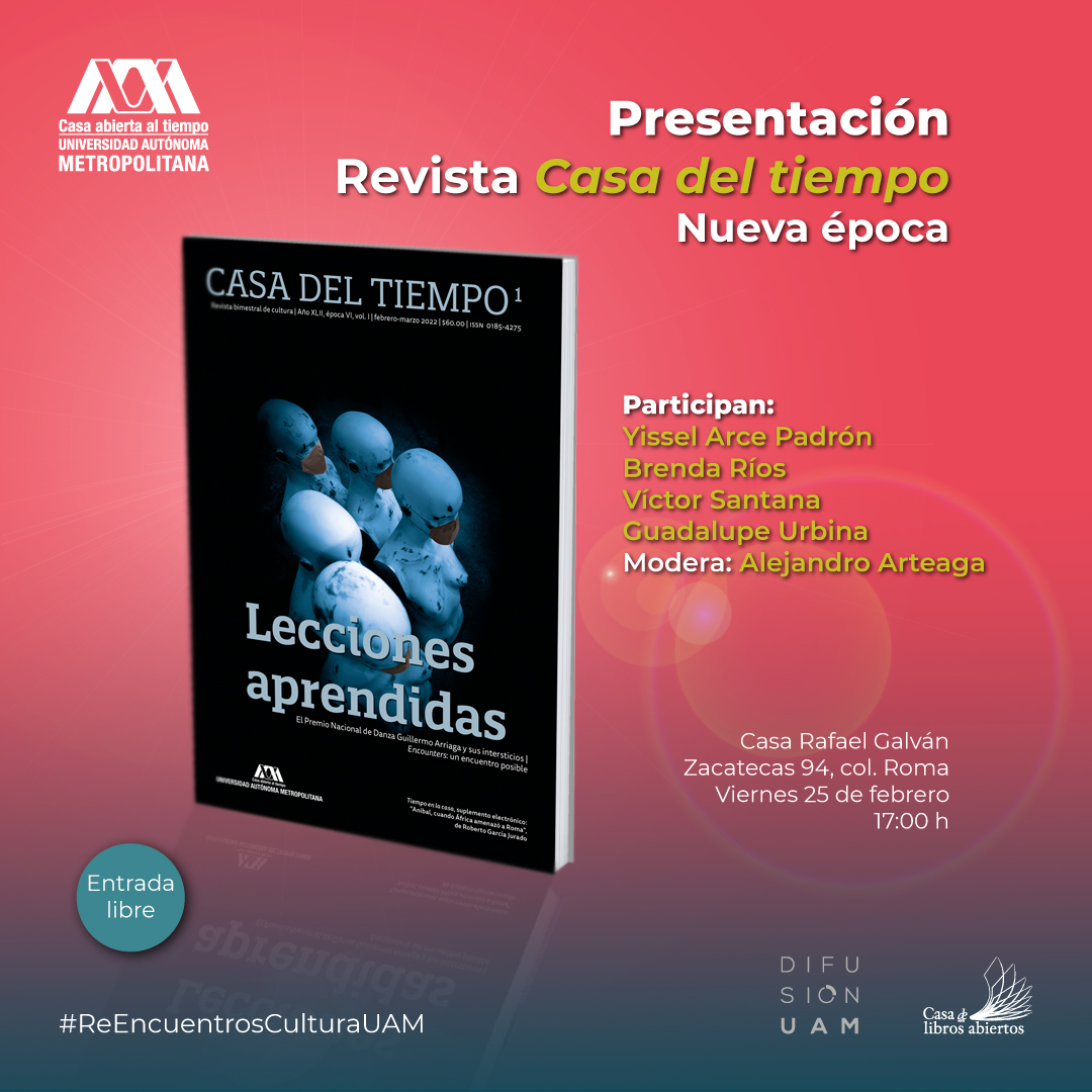 Recuerden que los esperamos #Hoy en punto de las 17:00 h. en la Casa Rafael Galván UAM para la presentación del más reciente número de la #RevistaCasaDelTiempo
#EntradaLibre 
#CulturaUAM #UAM #SoyUAM
#VinoDeHonor