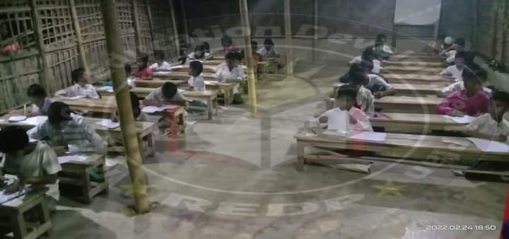 ro_sadek_hossin's tweet photo. The students of #REDP have been examining in the exam hall for two days and today is the second day of  examining English subject. The Burmese and English subjects were successfully completed today. So, pray for the students of #REDP to be passed with good marks in all subjects https://t.co/2KOEvTQIJj