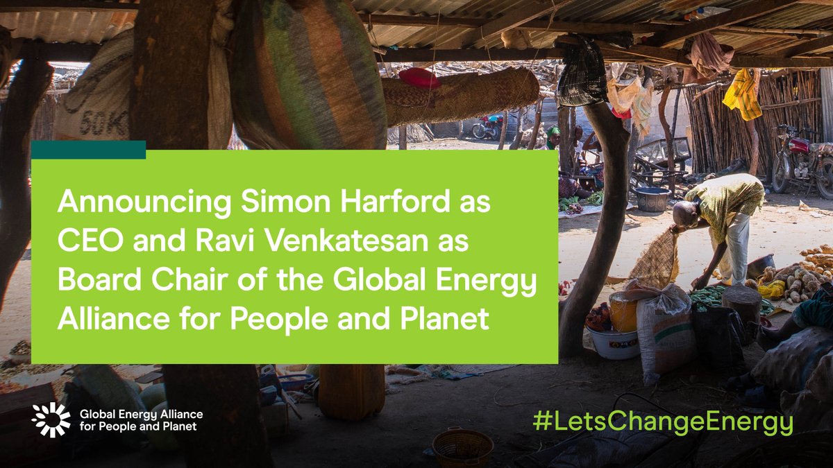 EnergyAlliance's tweet photo. February is an exciting month for the Global Energy Alliance for People and Planet as we announce the appointment of Simon Harford as Chief Executive Officer, and @rvenk as Board Chair!

Find out more ➡️ https://t.co/aaH9qvYE3W

#LetsChangeEnergy https://t.co/olT7bimyv2
