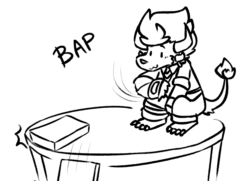 O-Oh, don't leave game boxes on a table in front of a Charr, they're almost like giant cats after all. 