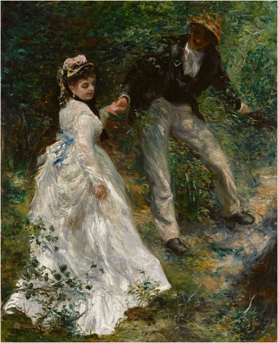 Пьер Огюст Ренуар "Прогулка.", 1870