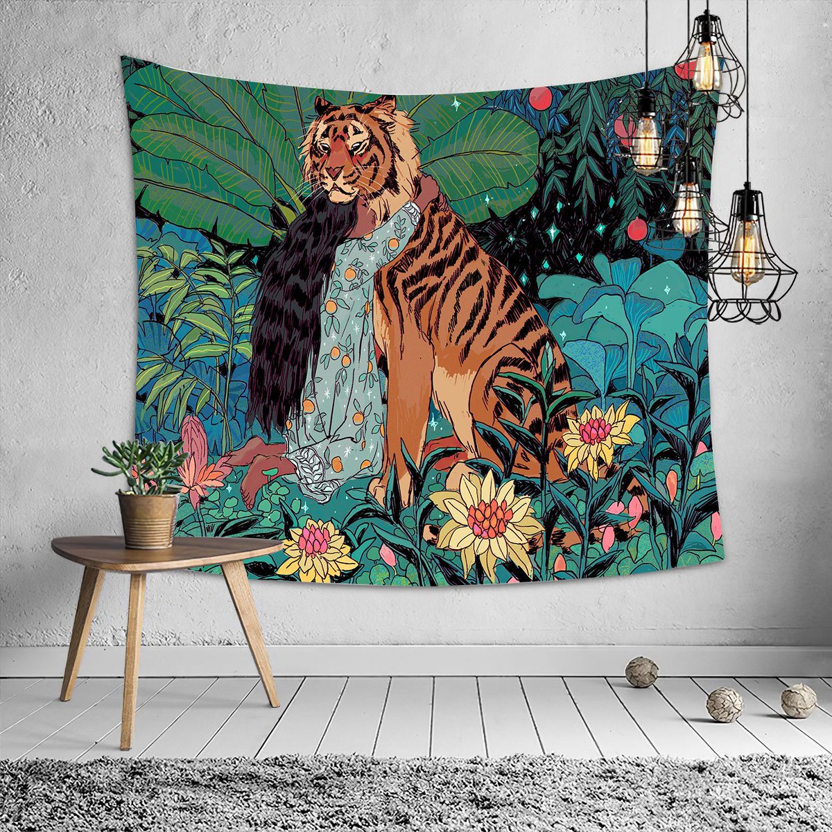 MrHomeStyle's tweet photo. #inspiration #interiordecor #designdeinteriores Psychedelic big tapestry girl tiger tapestry boho style tapestry home wall bedroom decoration https://t.co/dFoPHc1556 https://t.co/UcUCakFLIn