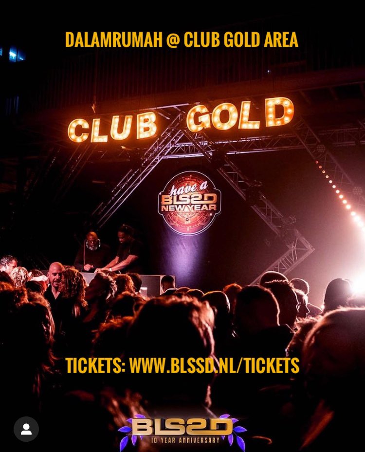 dalamrumah's tweet photo. 𝗖𝗹𝘂𝗯 𝗚𝗼𝗹𝗱 = 𝗯𝗮𝗰𝗸 𝘁𝗶𝗷𝗱𝗲𝗻𝘀 BLSSD - 10 Year Anniversary! ⚜️ We gaan weer heerlijk dansen op de beste house beats in de industriële Noordkade op 9 april. Haal je tickets via https://t.co/1bJITJXBXi

𝗟𝗶𝗻𝗲-𝘂𝗽 𝗖𝗹𝘂𝗯 𝗚𝗼𝗹𝗱 ⚜️
Dalamrumah https://t.co/jQ9Nbl4CQF