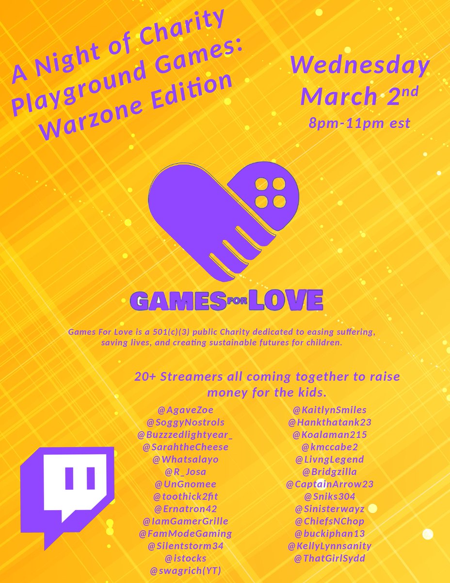 _zoekahn_'s tweet photo. Our BIGGEST charity stream yet for @GamesForLoveorg ❤️ you won’t want to miss this. https://t.co/chytAbA7EB
