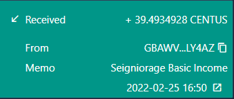 annavab50's tweet photo. @StableCent Получаем Seigniorage и Basic дважды в неделю! #CENTUS #stellar #debitcoin #USD #BILLEX #basicincome #UBI #STABLECENT https://t.co/W3Y895dIf3