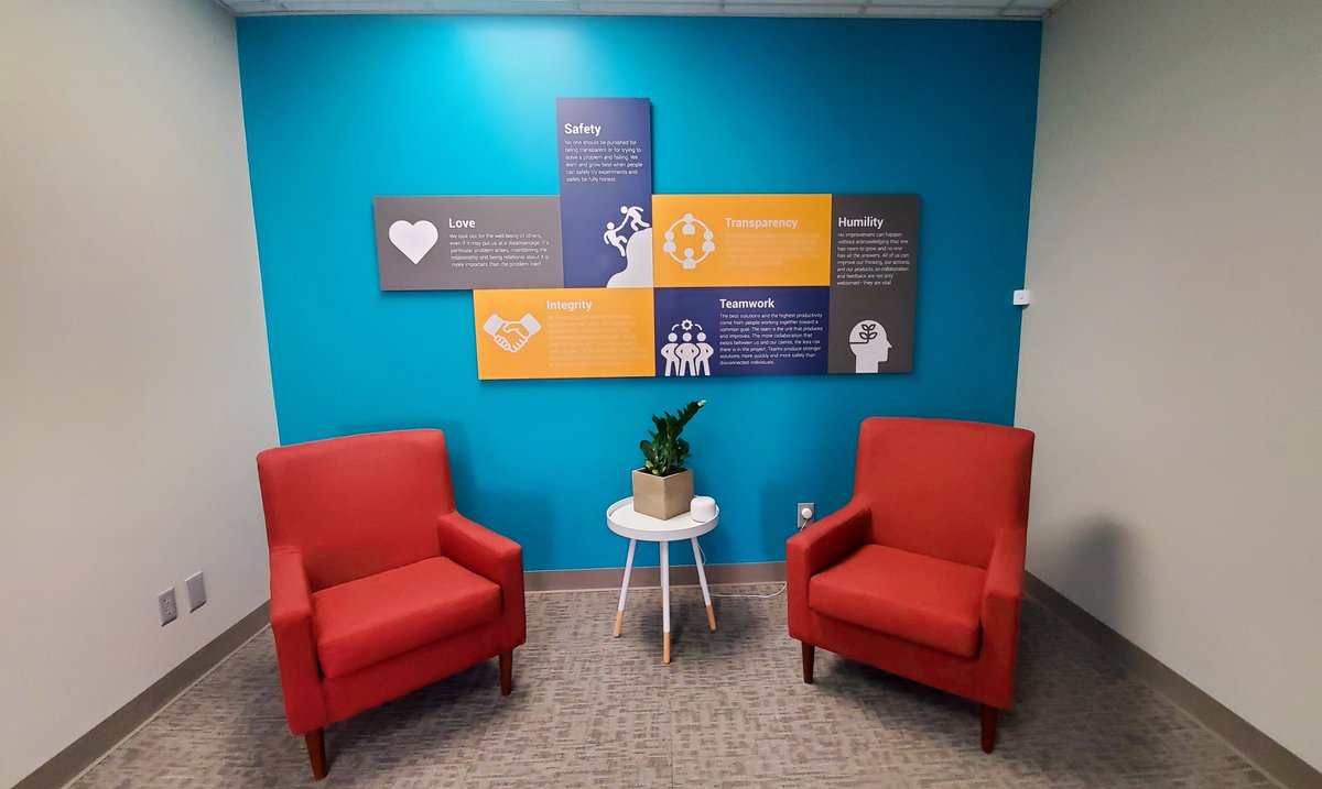 integrityinsp's tweet photo. We're excited to decorate our office with some new branded decor today! 🎉

Big thanks to @Image360KC for the great work!

#officedecor #softwaredevelopment #overlandpark https://t.co/URC8yTRICf