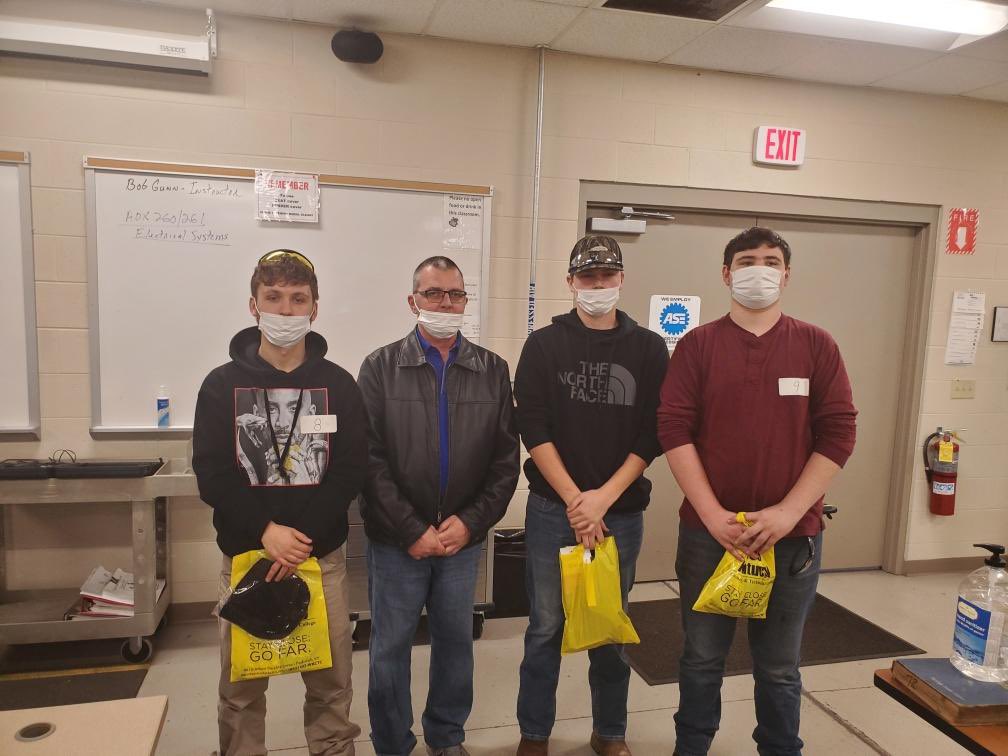 FRCA Auto students participated in the Regional Automotive Technology  competition at WKCTC. Gavyn Walker placed 1st place overall. Christian Sproul won 3rd place overall, and 2nd place in the year 1 division competition. Congratulations guys! #FRCA #CTE #SkillsUSA #empoweringky