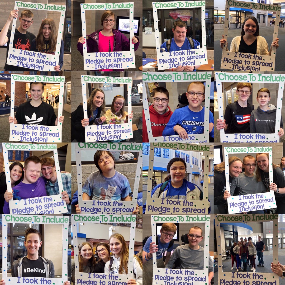 Next Wednesday is the Spread the Word Inclusion annual day of awareness! Come visit our table in the lunchroom and take the pledge to include students with intellectual and developmental disabilities 💙 <a href="/MillardNorthHS/">Millard North HS</a>