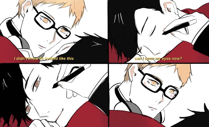 จะเขียนหน้าพี่ แต่พี่แกงน้องด้วยการแกล้งหลับ 😉
#kurotsuki 