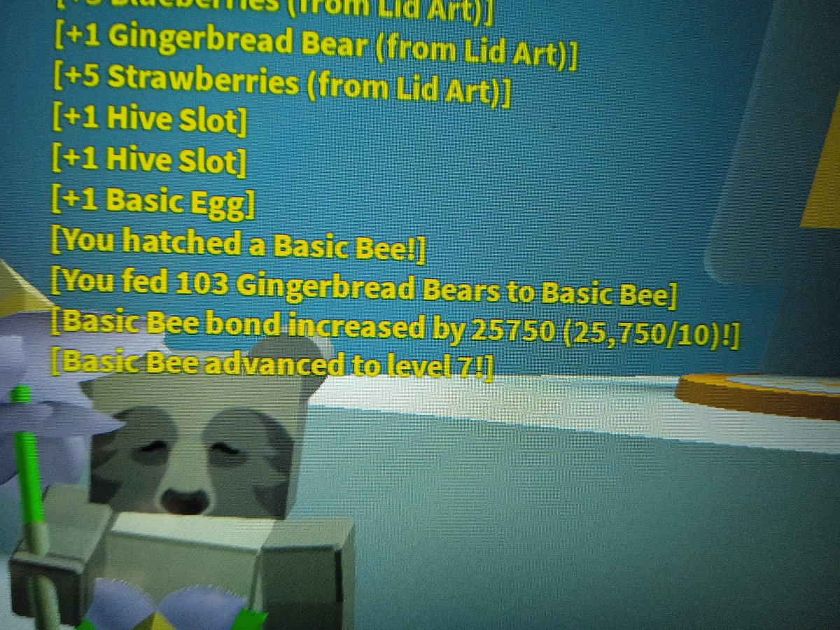 Angel37245778's tweet photo. @BeeSwarmLeaks Give me 103 gingerbread back https://t.co/F4spy8mrve