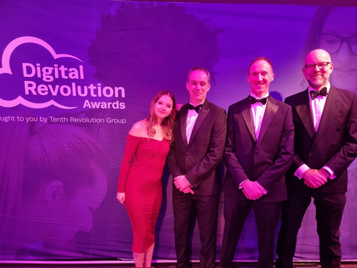 Team <a href="/Intelogy_UK/">The Intelogy Team</a> at <a href="/DigitalRevAward/">Digital Revolution Awards</a> this evening. And....we won!!