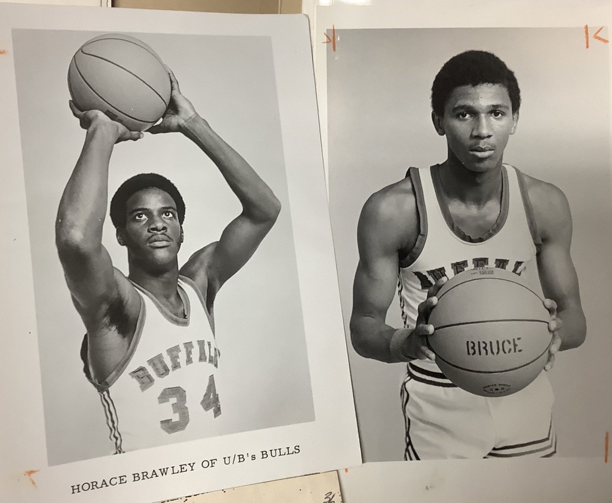 shollander2's tweet photo. Horace Brawley and Gregory Bruce of #UBuffalo basketball circa 1972. 🏀🦬

➡️ #FileFolderFriday | #Archives | #UBTrueBlue https://t.co/q2He5sNvIy
