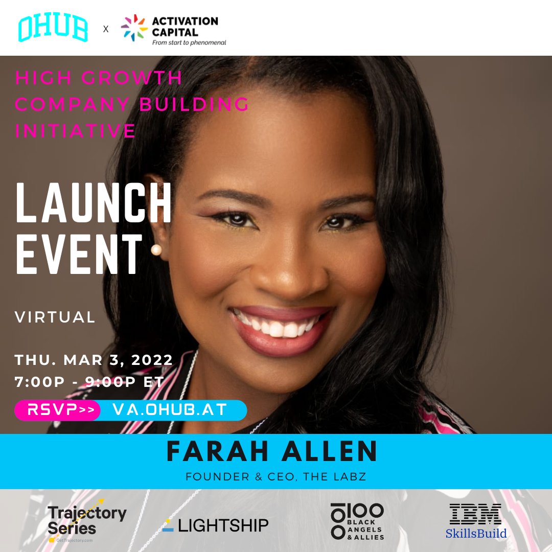 TheLabzlive's tweet photo. This year, I’m thrilled to be headlining the High Growth Company Building Launch Event powered by @theohubs  and @activationRVA. This event is going to be amazing, with a powerful lineup of entrepreneurship experts.
 
Get your tickets now: https://t.co/d3jwvQ4VZM https://t.co/YUreS4fBqN