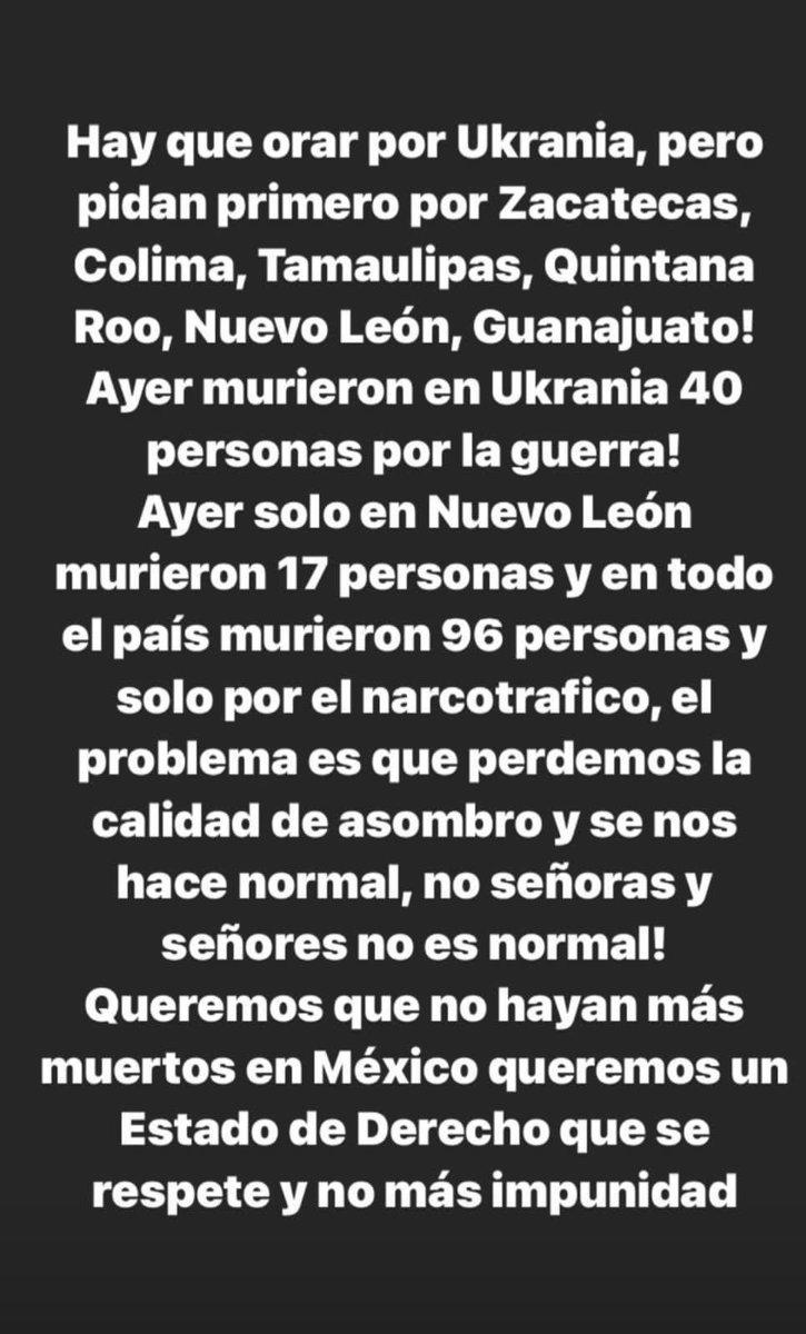 Para que nos vayamos ubicando… 

#PrayForMexico
#PrayForPeace