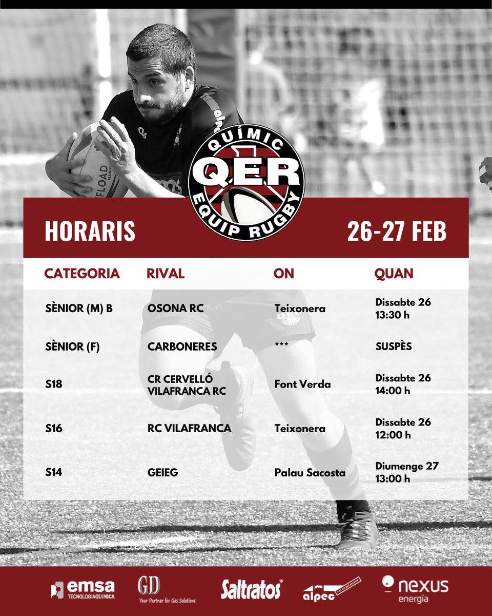 Partits del cap de setmana🔥🏉

#rugby #rugbi #rugbicatala #rugbyday #rugbymatch