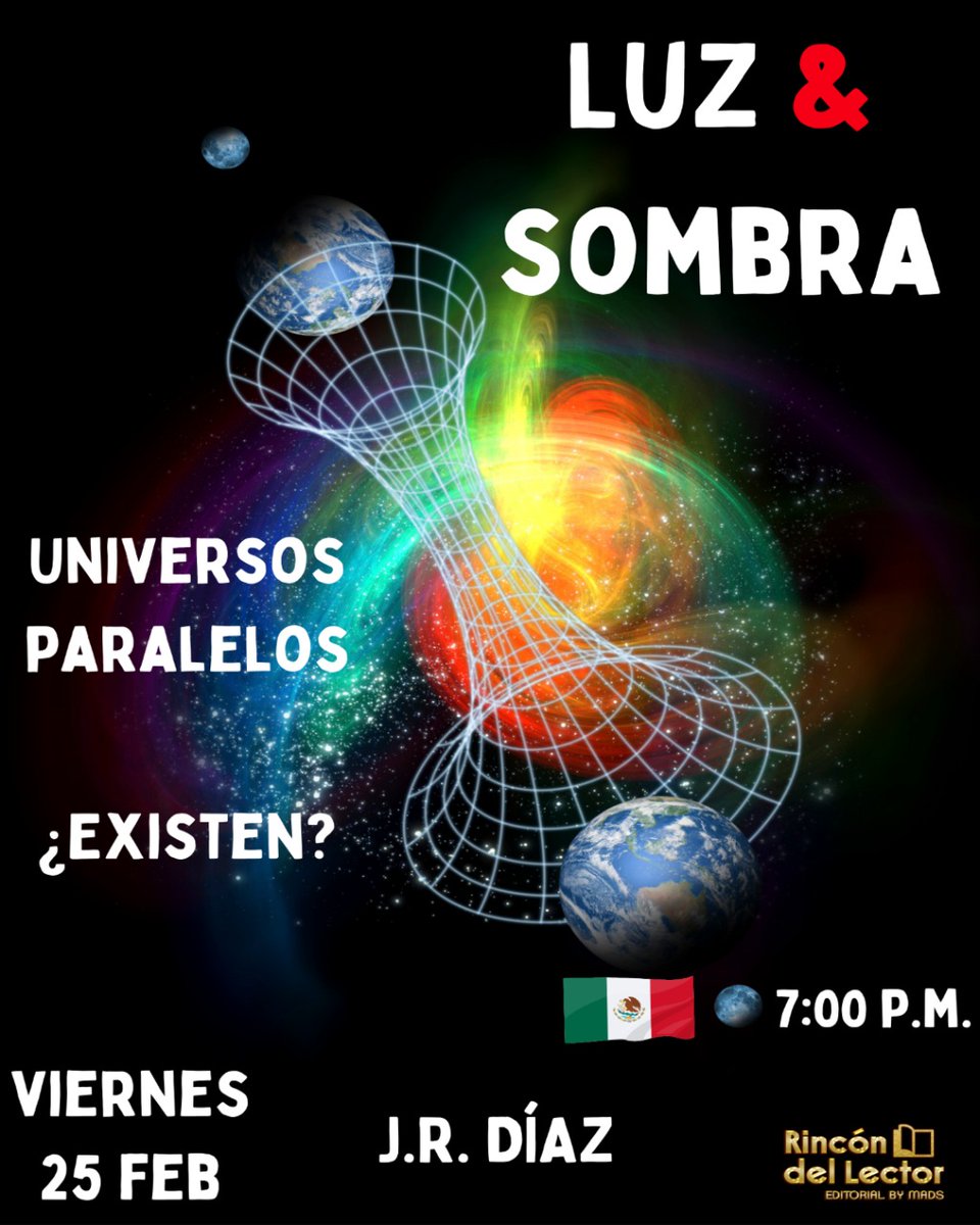 MadsSPE's tweet photo. ¿Existen los Universos paralelos? ¡Te lo contamos esta tarde en un nuevo #podcast de Luz y sombra! ¡No te lo puedes perder!

#universo #universoparalelo #VidasParalelas #historias #misterio #aventuras https://t.co/XRK9PAkqyb