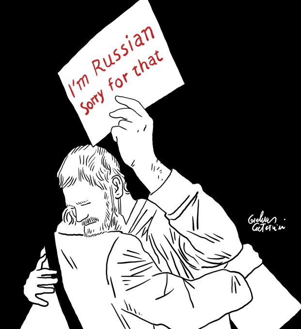 ademyarslan's tweet photo. I'm Turkish and I'm sorry too.  #NoWar https://t.co/TEVSi7qupN