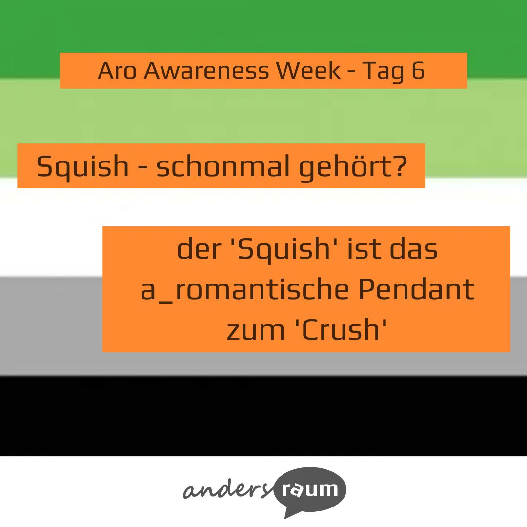 'Squish' - schonmal gehört?.

#aroweek2022 #AromanticAwarenessWeek