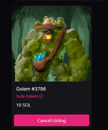 Criptoalejo15's tweet photo. Gente estoy vendiendo este Golem en ME debido a que me quede sin trabajo y necesito pagar cuentas, si alguno esta interesado aviseme. Solo lo vendo por ese motivo, si no no lo vendiera. #RudeGolems #RudeDemons #MagicEden #NFTCommunity #nftcollector #NFTcollections https://t.co/fBlBS534Kd