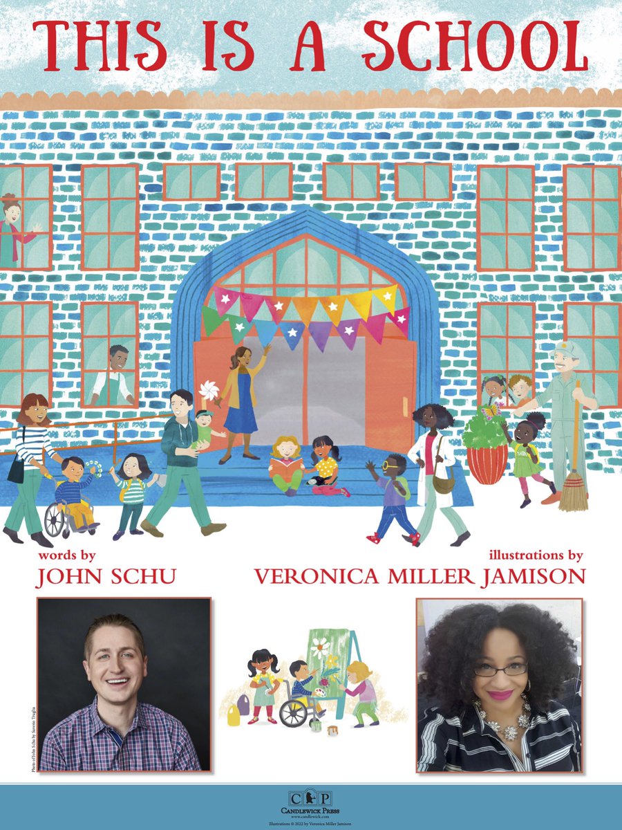 I'm giving away 5 signed copies of This Is a School in honor of <a href="/BookbugKzoo/">Bookbug</a>'s 14th birthday! RT before 2:00 p.m. CT (2/25/22) to enter the drawing! eventbrite.com/e/celebrating-…