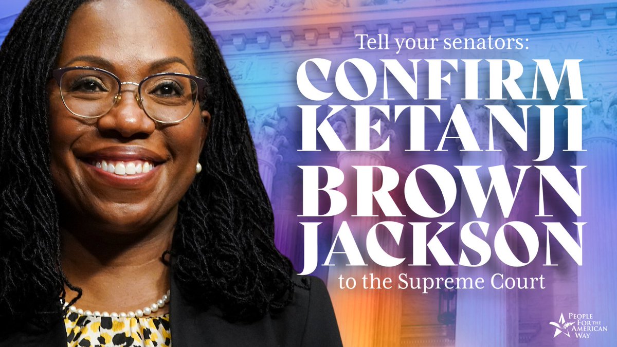 The Supreme Court is not working for all of us. We need to confirm Judge Ketanji Brown Jackson, who will bring a new perspective to the Court and who is committed to ensuring equal #JusticeForAll. Sign here to #ConfirmJackson!  pfaw.org/ConfirmJackson
