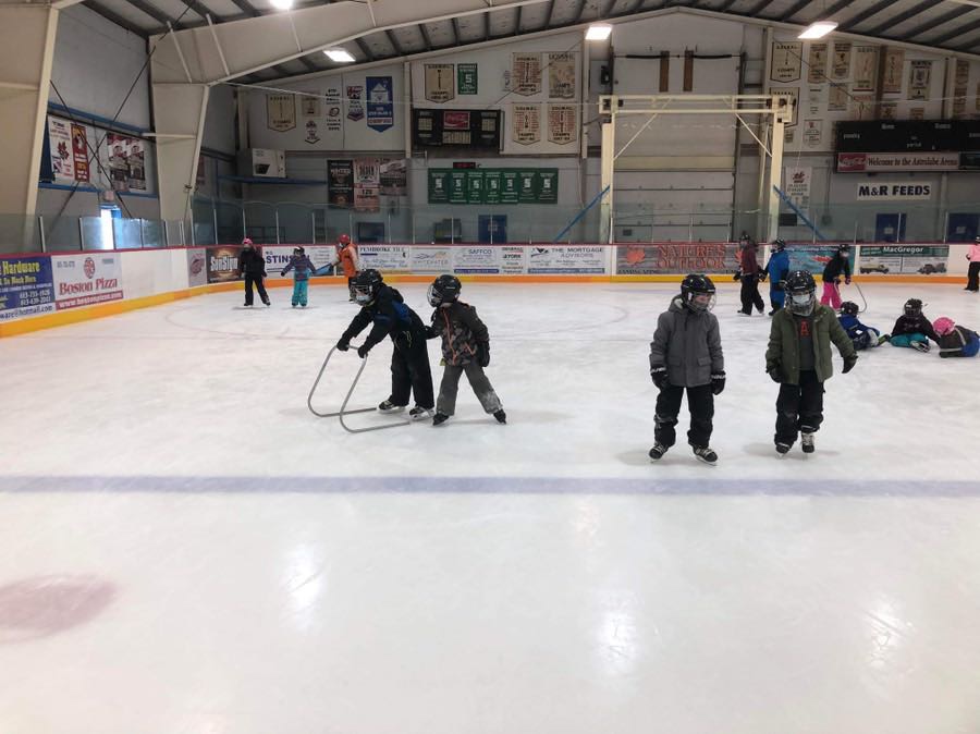 Cobden students are happy to be skating again!