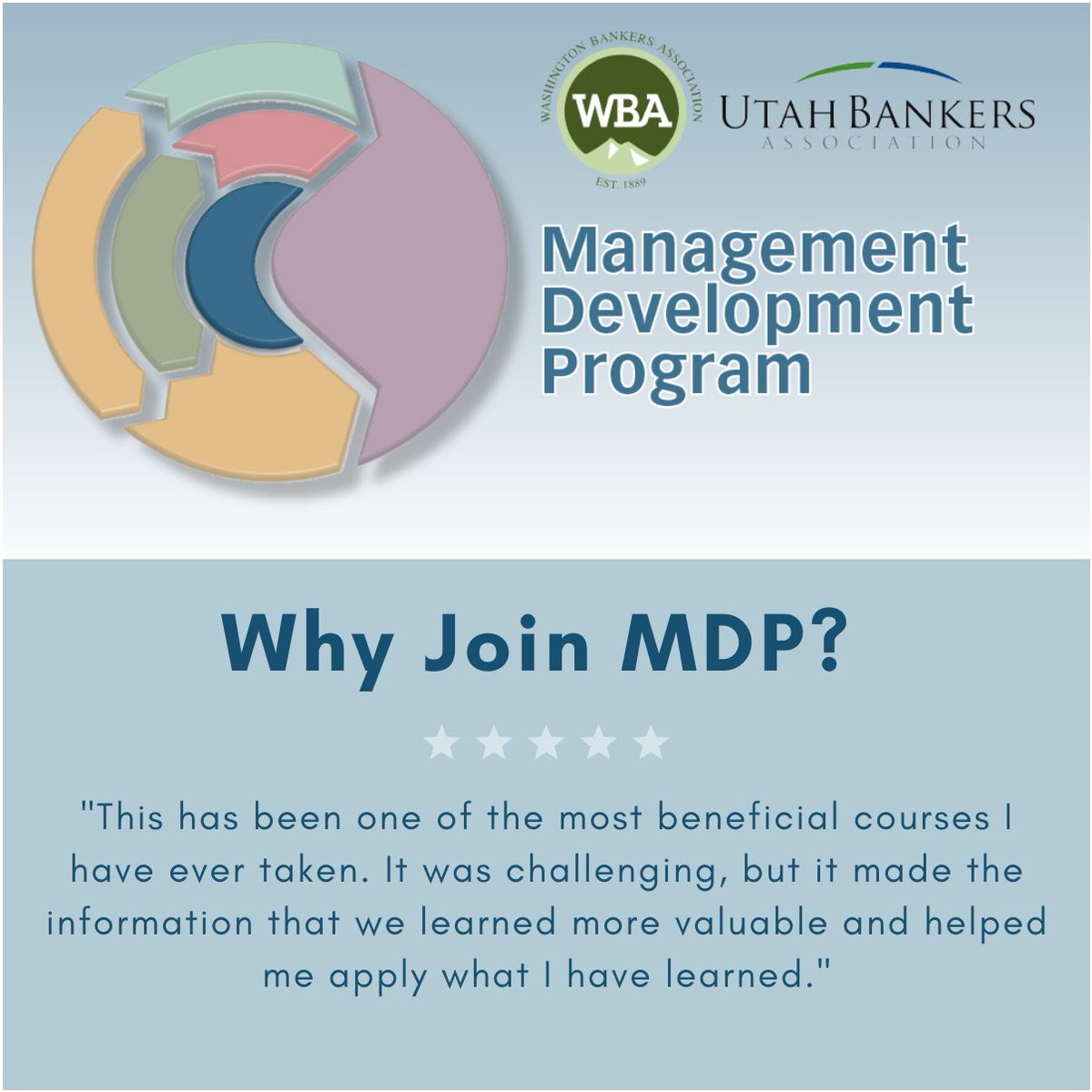WABankers's tweet photo. Registration is now open for the 2022 Hybrid Management Development Program! Beginning in April, this six-session program helps managers at any level build their skills. Learn more and register: https://t.co/lDWROUJrij https://t.co/llzDrBrZW0