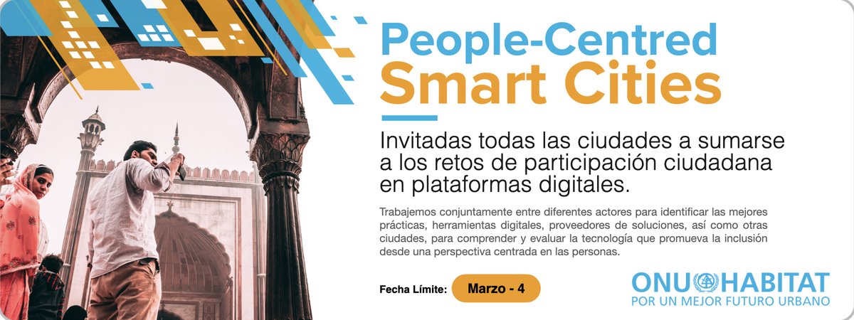 ONUHabitatAndin's tweet image. Desde #ONUHabitat invitamos a todas las ciudades a unirse para evaluar diferentes sesiones y proveedores de herramientas digitales que promuevan la participación ciudadana.

#SmartCitiesChallenge

+ Información:
▪️rb.gy/aideny