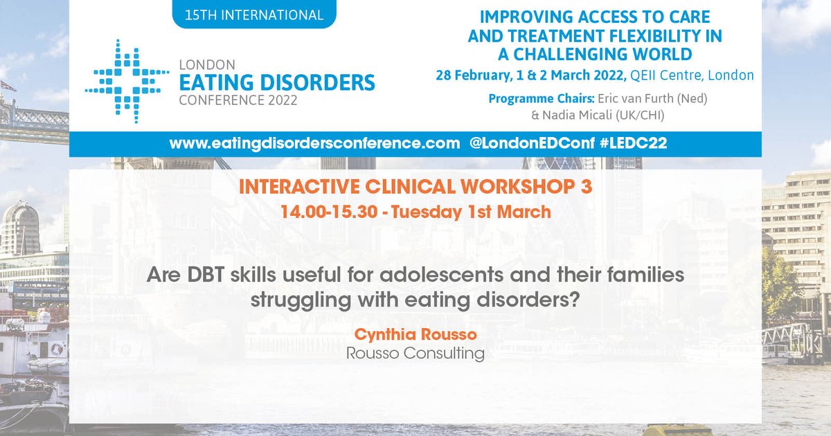LondonEDConf's tweet photo. The 3rd round of interactive clinical workshops will be beginning shortly at #LEDC22!
#EDAW2022 #EatingDisordersAwarenessWeek #EatingDisorders https://t.co/OnGZNR2koV