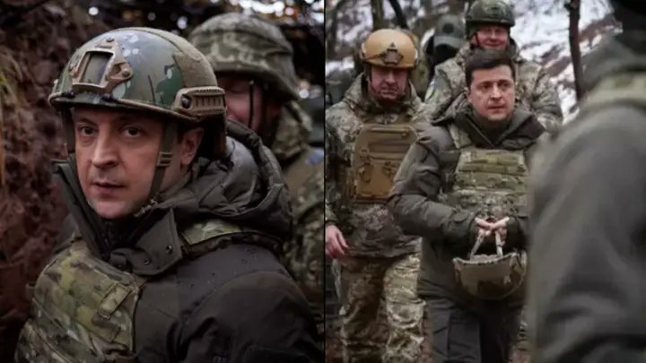 When all world leaders are hiding and afraid of Putin. This great man President Zelensky is defending country with his spirit. 🇺🇦 A true leader, a strong leader...who is leading from the front 🥺😑
#russianinvasion
#Ukraine 
#RussiaUkraineWar 
#UkraineUnderAttack