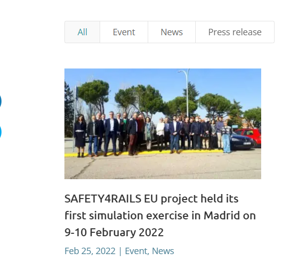 Safety4R's tweet image. Check out our latest #blogpost about our first #simulationexercise in Madrid: safety4rails.eu/news/