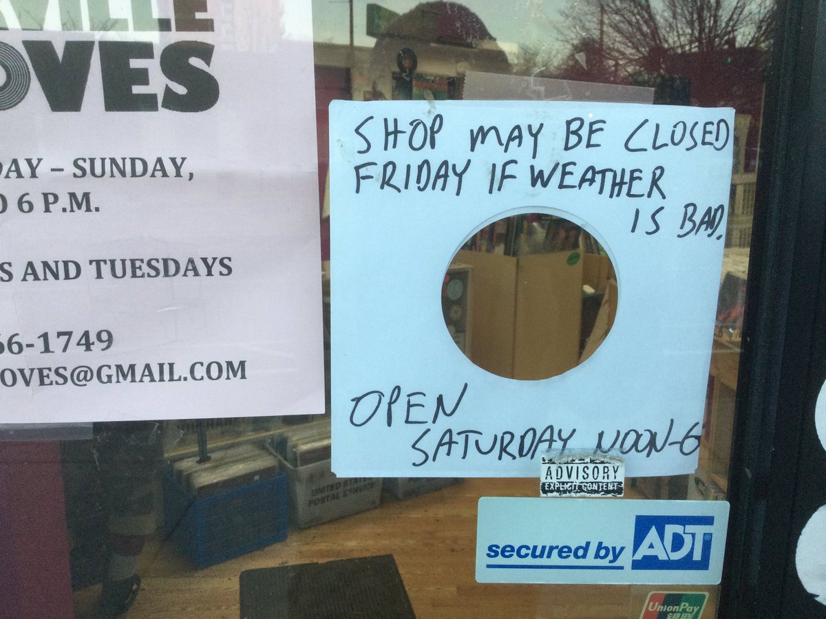 Closed Friday — we’ll see you Saturday at noon with lots of fresh new arrivals going out in the bins