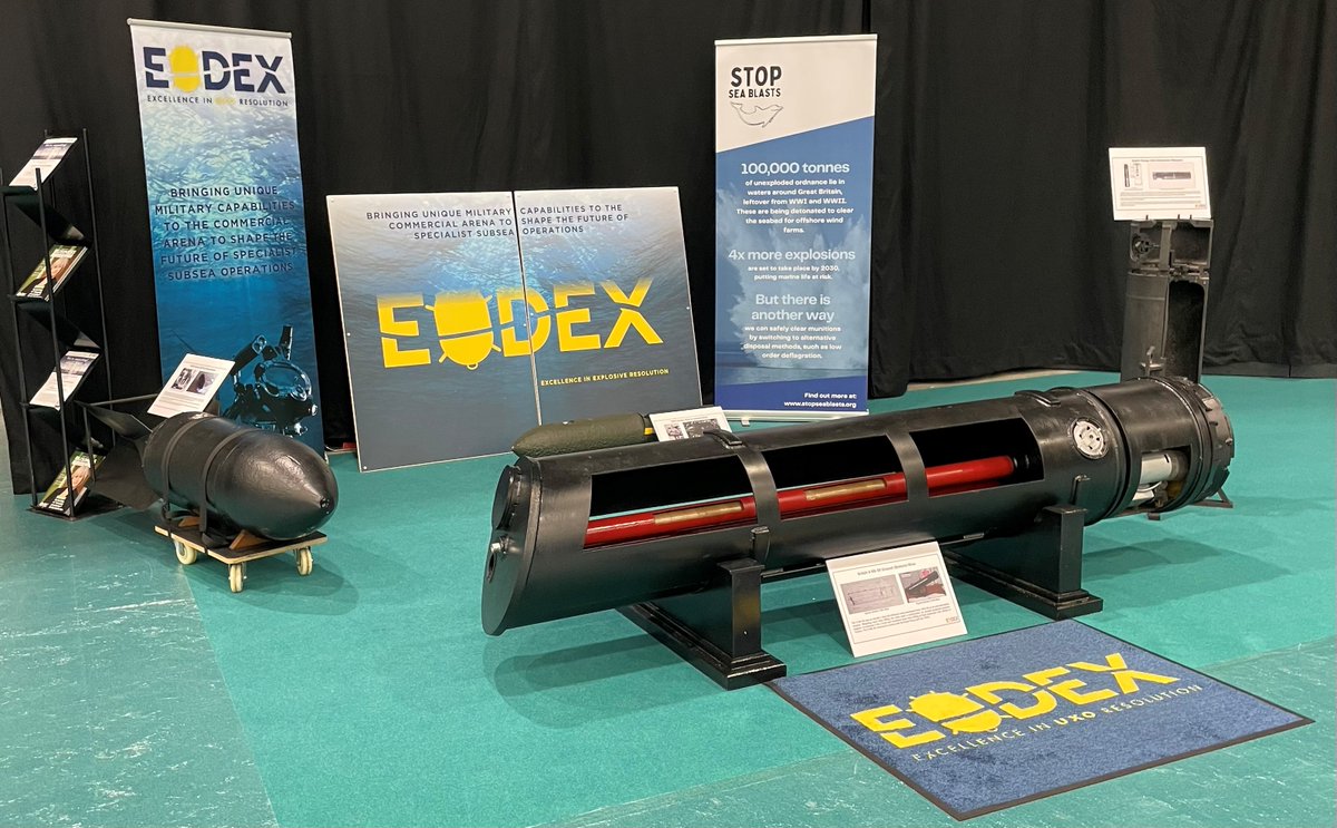 EODEXGROUP's tweet photo. What a busy week! Thanks to everyone who came to visit us at our stands at #SubseaExpo, it was great to see you all in person. You can keep up to date with all our latest news on our brand new website: 
https://t.co/w4T3THUEZ9

#EODEX #SubseaExpo2022 #UK #US #subsea #marine #UXO https://t.co/7z0p5AaaJw