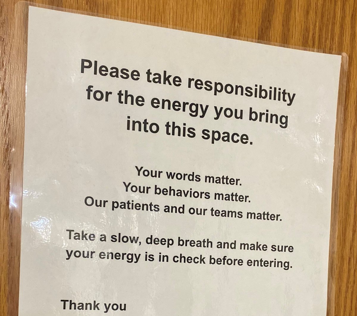 myHSPA's tweet photo. Thanks to everyone who attended the HSPA Conversation with Industry Experts webinar on February 17th. It was an uplifting hour with just the right amount of humor. Here is a copy of a sign Monique shared with the group. #HSPA #sterileprocessingprofessionals #sterileprocessing https://t.co/E3NZ0uuAhR
