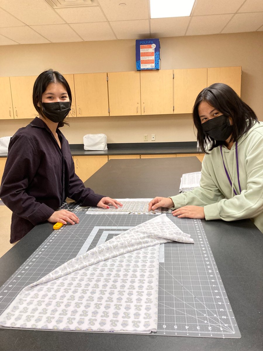 We love projects that make our schools more inclusive &amp; this is an amazing example! Thanks to a <a href="/LkwdRgrEduFdn/">Lkwd Rangers Edu Fdn</a> grant, students were able to buy custom Ranger fabric to create hajibs that will eventually be available for students to buy at The Ranger Shop. How cool is that?!