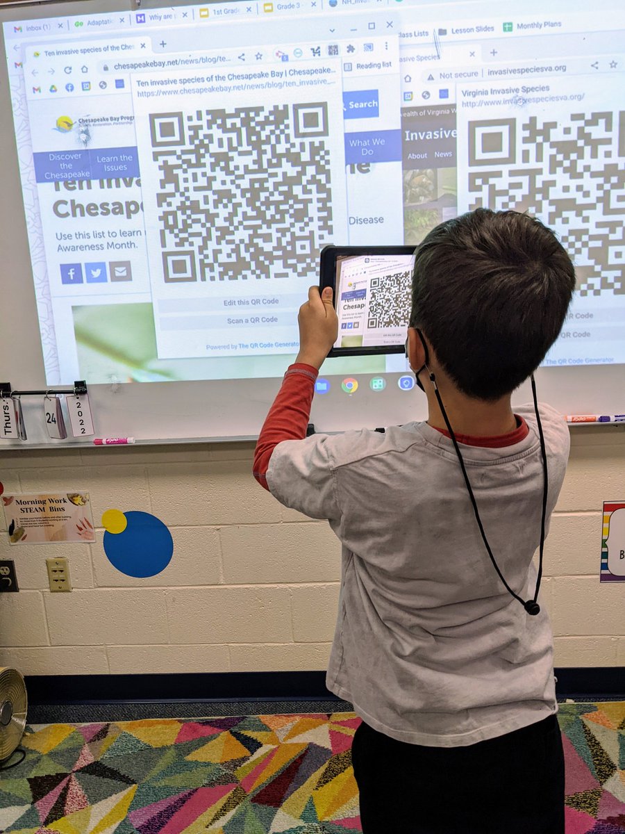 MrLands's tweet photo. @LangleyLeopards Students in Mrs. O'Grady's 2nd grade STEAM class are conducting research on invasive species! #travelbugs https://t.co/cczpubdwGG