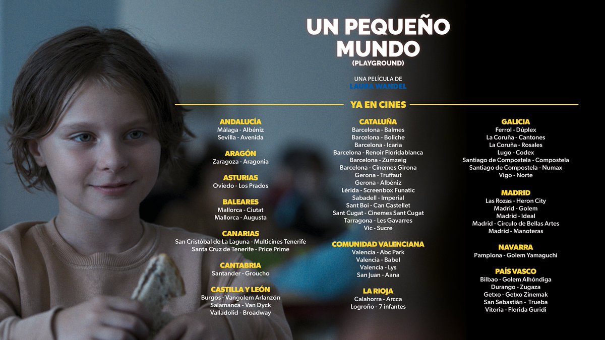 Estos son los #cines q estrenan este #finde #Unpequeñomundo Película muy recomendable para ver en solitario, con amigos o con compañeros #docentes #cineyeducacion Un #blog para un proyecto compartido unpequenomundofilm.blogspot.com