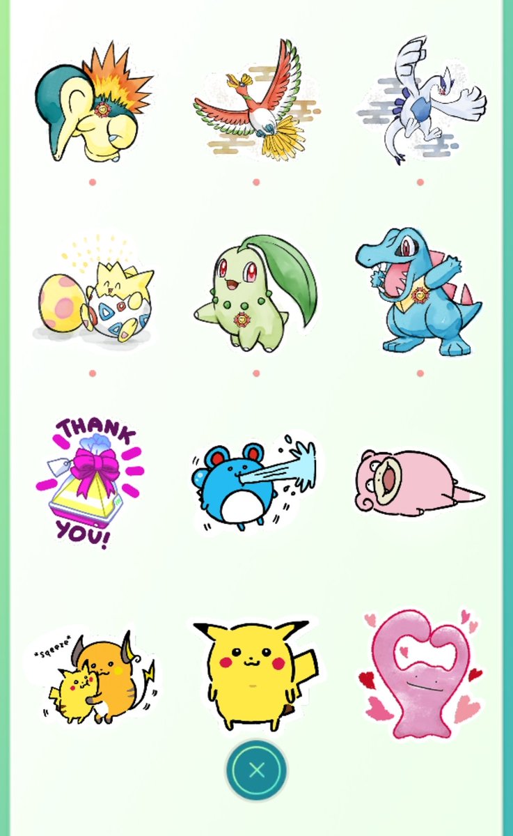 jen_deslauriers's tweet photo. Tbvvc there are lovely stickers in the shop @QZxyx 😍 #PokemonGO #PokemonGOfriends #stickerme #mrcharisma https://t.co/VtOhrY3tZF
