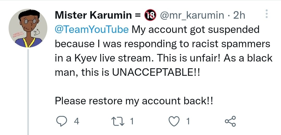 natiegreene's tweet image. Many people watched livestreams about the situation in Ukraine on @YouTube last night, and woke up to an email of their YT accounts getting suspended because of "spam".
This is a big issue. YouTube doesn't protect their users against fake mass reports. @TeamYouTube #youtube