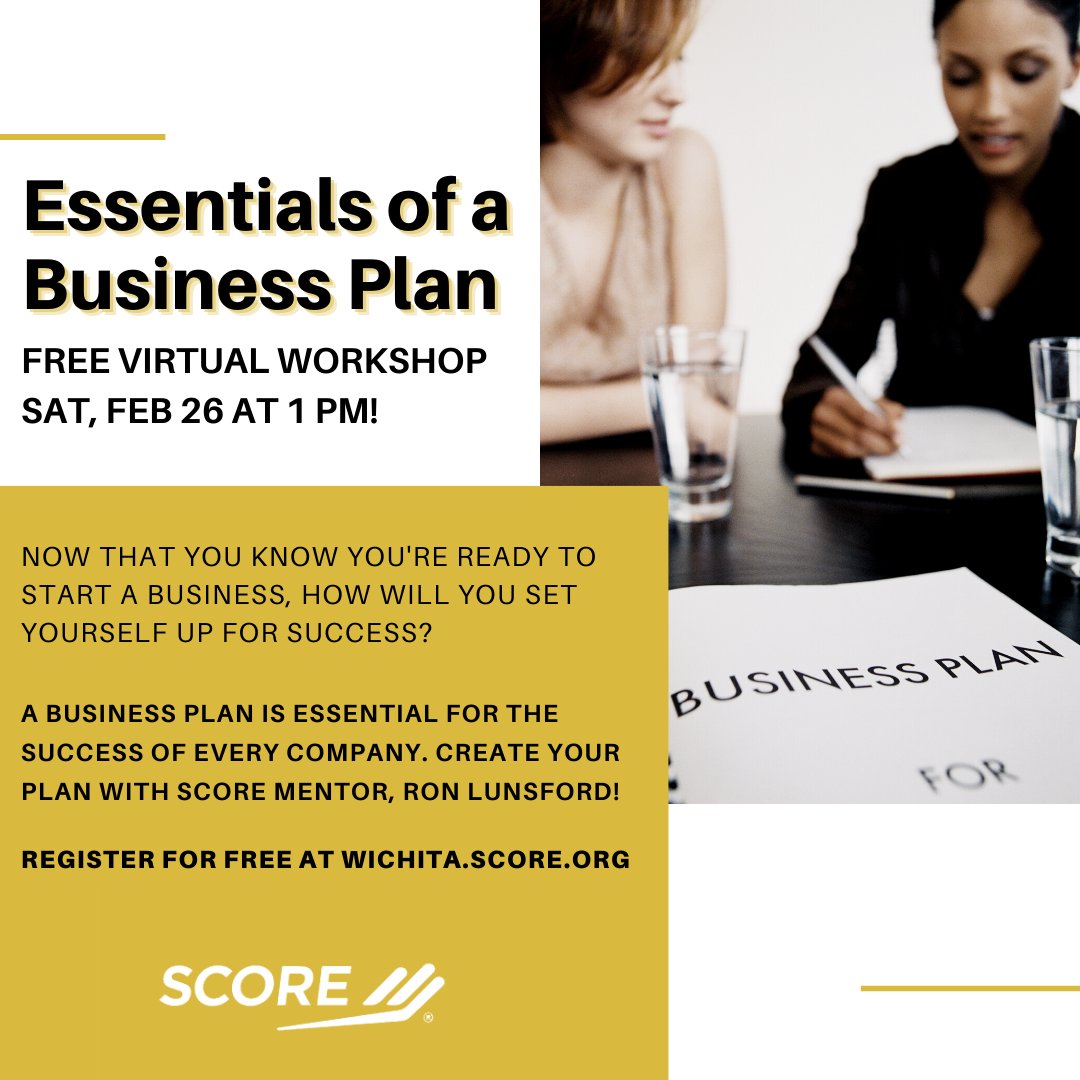 Do you have a business plan to succeed? Take the next steps to make your dream a reality. Join us for this FREE business planning workshop on Sat, February 26 at 1 PM (register to watch live or later at bit.ly/3fFgiLZ). Let's create your plan to SCORE higher together! 📈