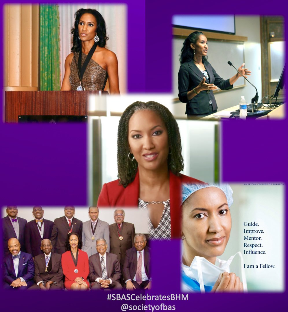 🧵(1/2) Happy Friday! Today, we CELEBRATE our FIRST Madam President & the FIRST Black Woman to lead @AmCollSurgeons, Trailblazer, Dr. Patricia Turner (@pturnermd)! 

THANK YOU, Dr. Turner! You inspire us all! #BecauseofYou, We believe! #SBASCelebratesBHM #BlackGirlsDoSurgery #BHM