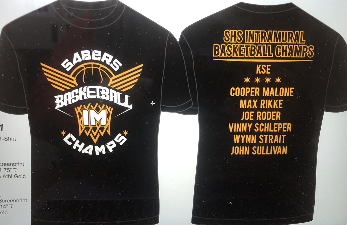 Champs shirts have been delivered - congrats, guys!